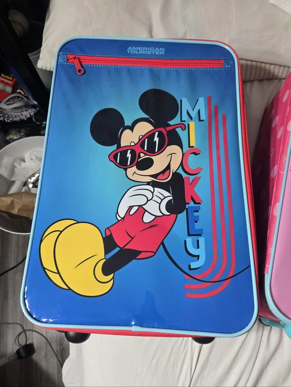 DISNEY CHILDREN'S CARRY-ON LUGGAGE Mickey Blue